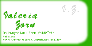 valeria zorn business card